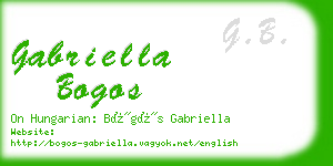 gabriella bogos business card